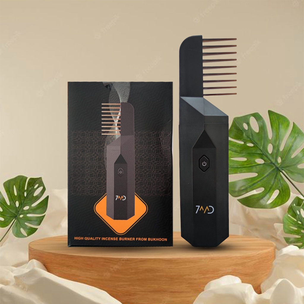 [08746] 7MD Comb Bukhoor USB Portable Women Hair Bakhoor Incense Burner #8923