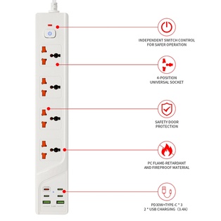 7MD Power Socket 4-Outlet #9741
