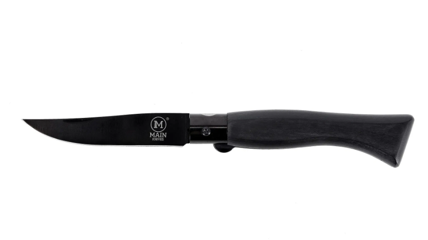 [09490] MAIN Italian line pocket knife - TIT coating, Black pressed wood#10002
