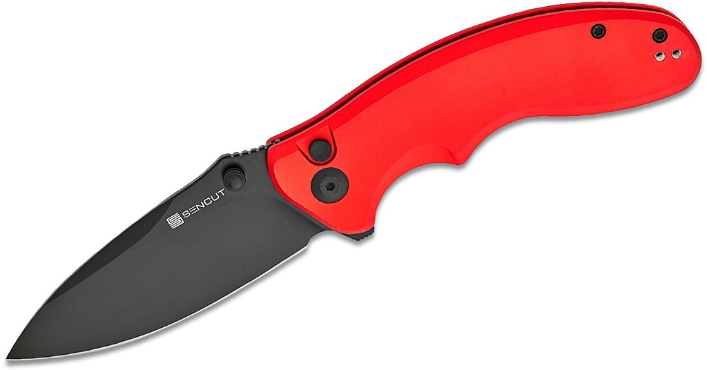 [09654] SENCUT Cybrix Folding Knife - Red Aluminum #S23098A-3
