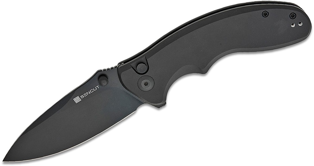 [09661] SENCUT Cybrix Folding Knife - Black Aluminum #S23098A-1