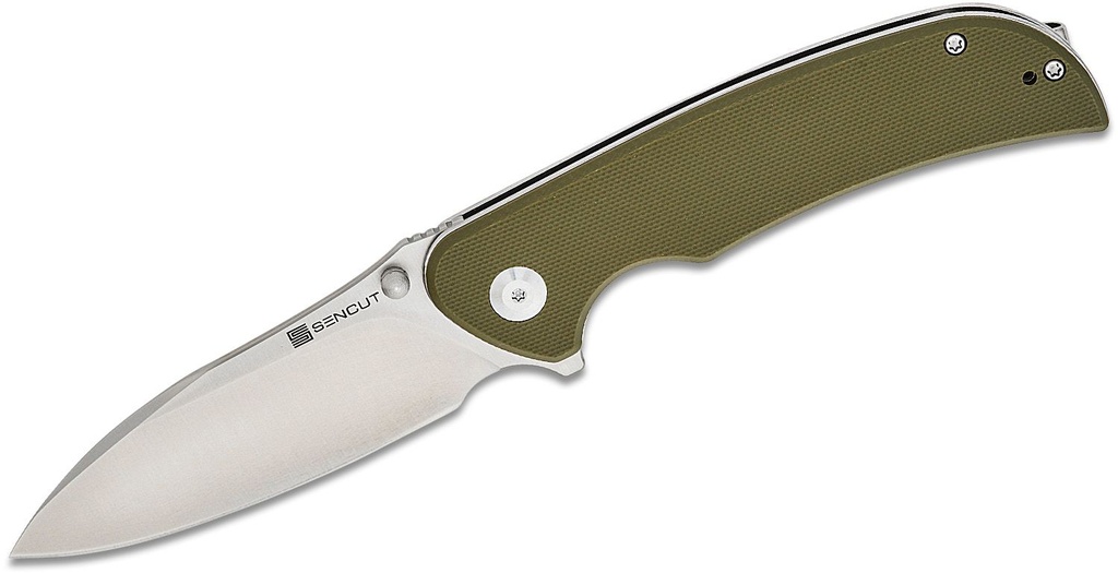 [09670] SENCUT Borzam Folding Knife - OD Green G10 #S23077-1