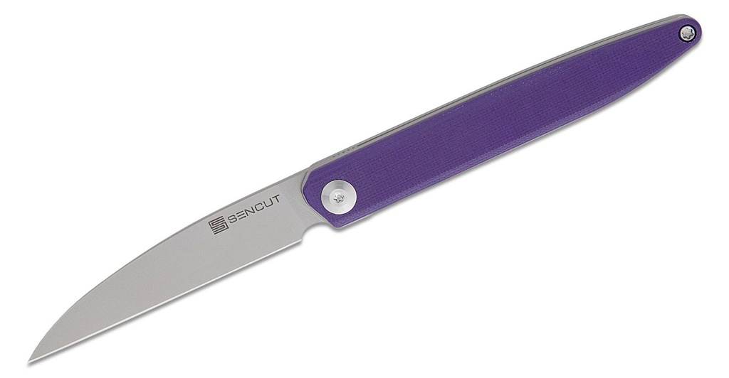 [09685] SENCUT Jubil Front Flipper Knife - Purple G10 #S20029-1