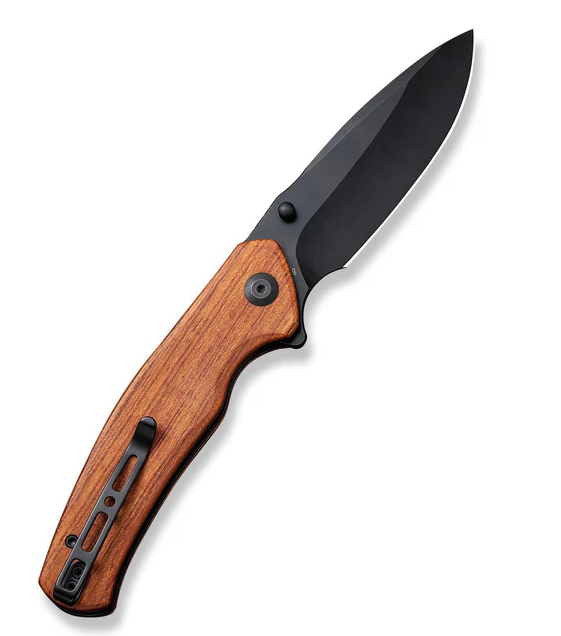 [09687] SENCUT Slashkin Flipper & Thumb Stud Knife Wood Handle #S20066-4