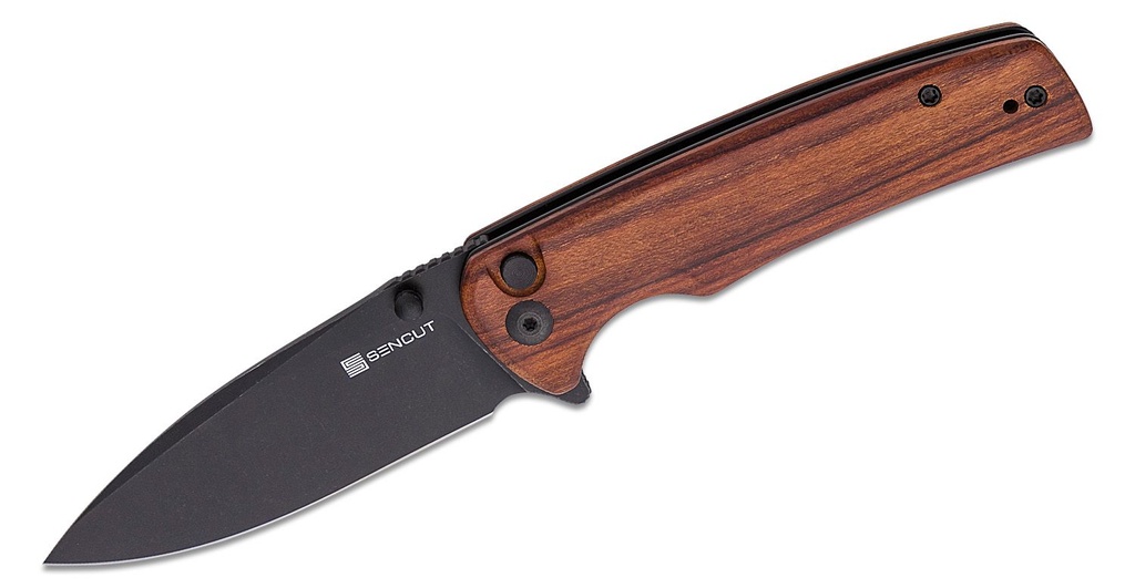[09693] SENCUT Sachse Flipper Knife - Guibourtia Wood # S21007-6