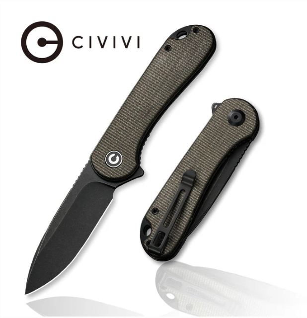 [09705] CIVIVI Elementum Flipper Knife Micarta Handle #C907Z