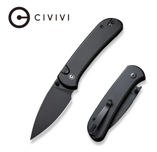 [09710] CIVIVI Qubit Button Lock & Thumb Stud Knife Aluminum Handle #C22030E-1