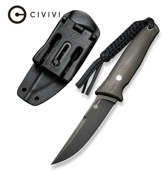 [09712] CIVIVI Tamashii Fixed Blade Knife Micarta Handle #C19046-4