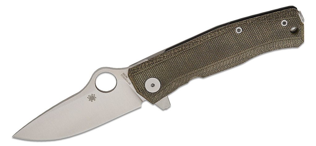 [09895] Spyderco SpyMyto Flash Batch Flipper Knife M398  Micarta Handle Titanium Lock #C265MTIP