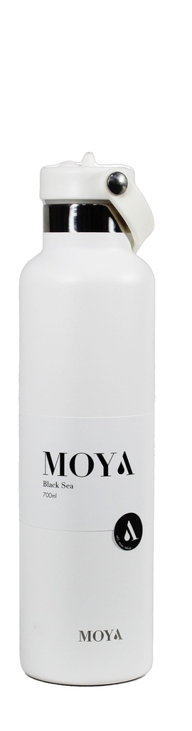[09922] Moya "Black Sea" 700ml Insulated Sustainable Water
Bottle White #DB03004A