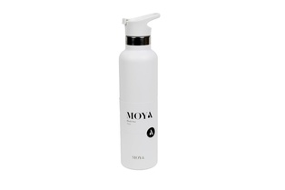 Moya "Black Sea" 700ml Insulated Sustainable Water
Bottle White Spout Lid #DB03004AS