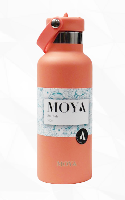 [09944] Moya "Starfish" 500ml Insulated Sustainable Water Bottle Coral #DB02005A