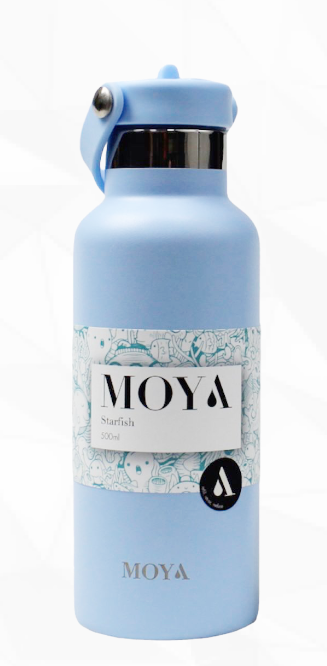 [09946] Moya "Starfish" 500ml Insulated Sustainable Water Bottle Powder Blue #DB02003A