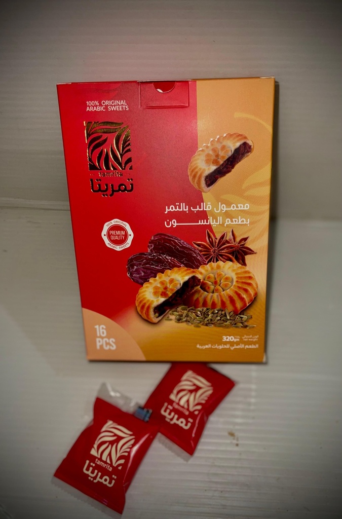 [10198] معمول قالب بالتمر بطعم اليانسون 320 جرام من تمريتا