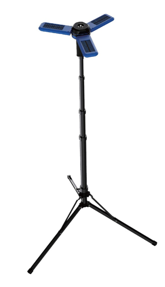 [10323] Powerology Camping Solar Foldable Tripod LED Light IPX4 3.7V 2600mAh #PWCSFTLDL