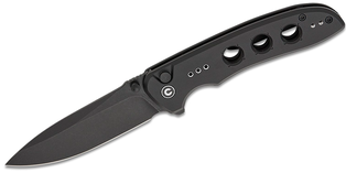 CIVIVI Hyperpulse Black Aluminum Handle Black Stonewashed 14C28N Blade #C23087A-1