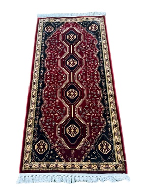 سجاد رسم افغاني نقشة 3039 لون عنابي # MADA-02-42