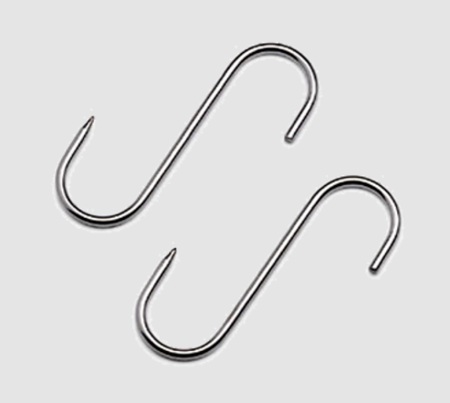 [11519] MEAT HOOK , STAINLESS 100*5MM #91012100