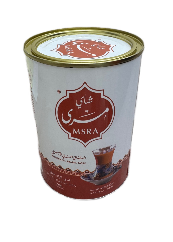 [11761] شاي مسرى الكرك الملكي علبة معدنية 200 جرام