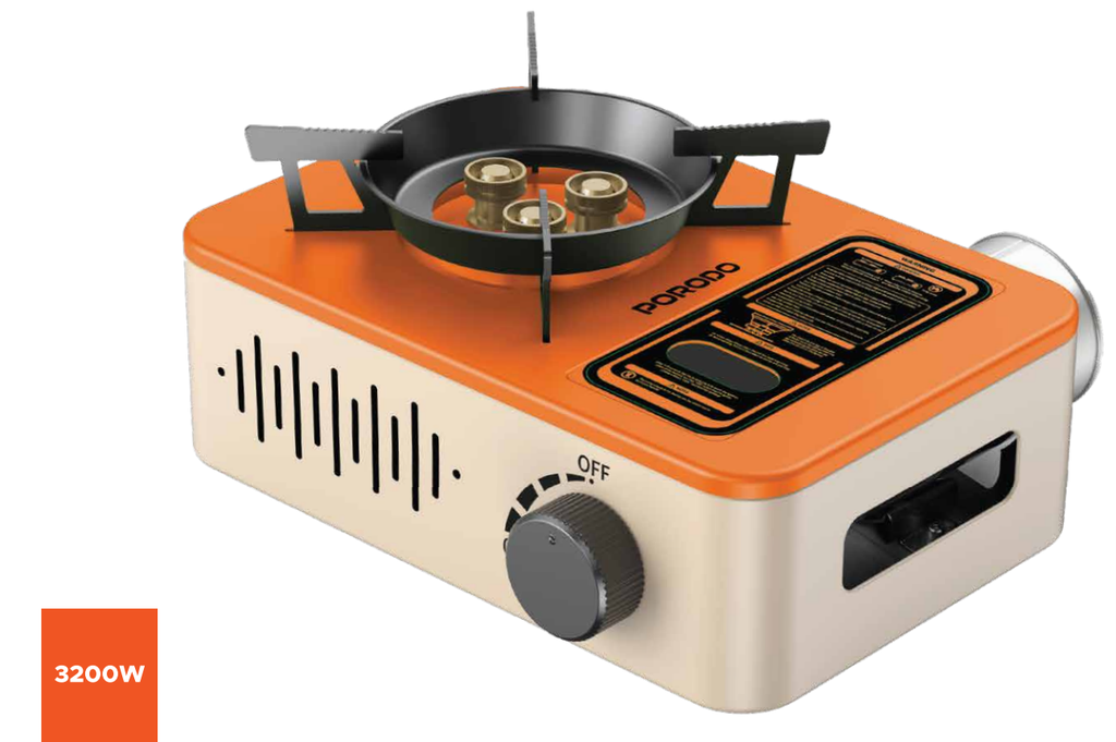 [12308] Porodo Lifetsyle  3200W Portable Burner Gas Stove #PD-LFST077-OGBG